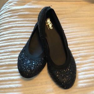 Sparkly Black flats